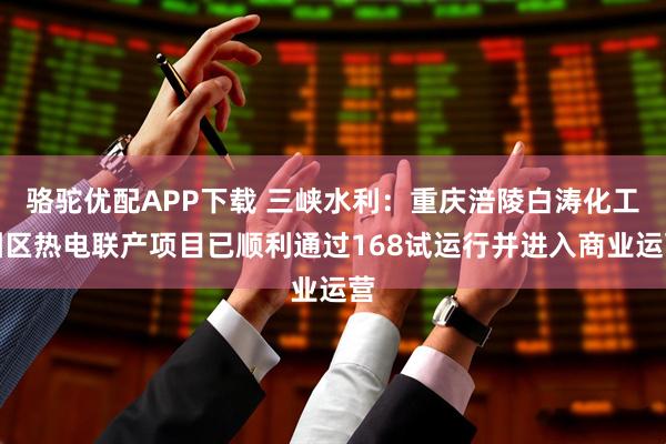 骆驼优配APP下载 三峡水利：重庆涪陵白涛化工园区热电联产项目已顺利通过168试运行并进入商业运营